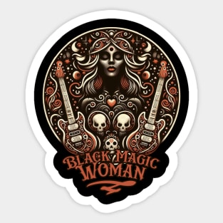 Band Santana, Latin Rock hits "Black Magic Woman":  tshirt mug, sticker, print, Sticker